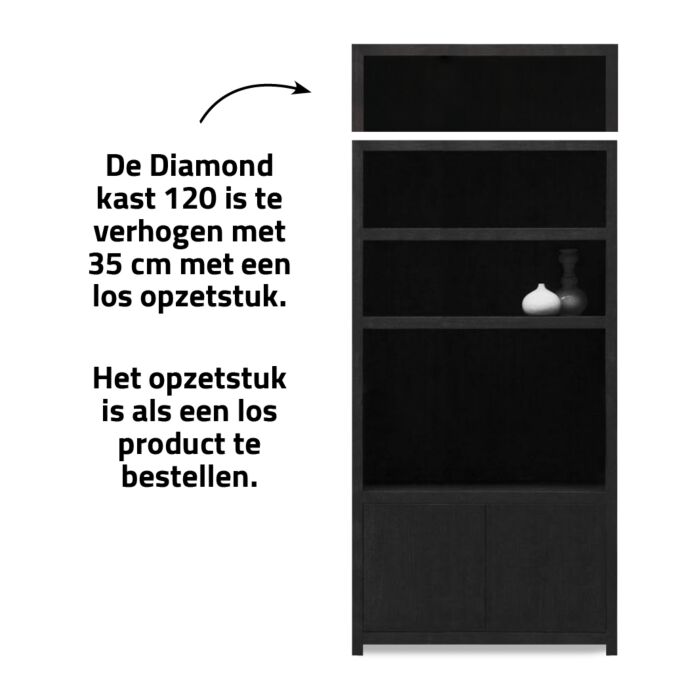 Tertfort Boekenkast 3 Vaks TV Kast 120cm