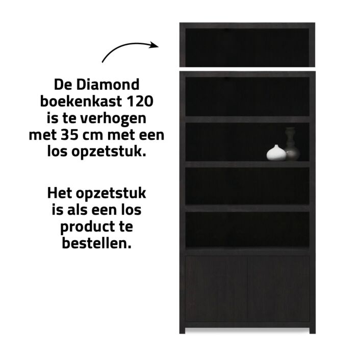 Tertfort Boekenkast 4 Vaks 120cm