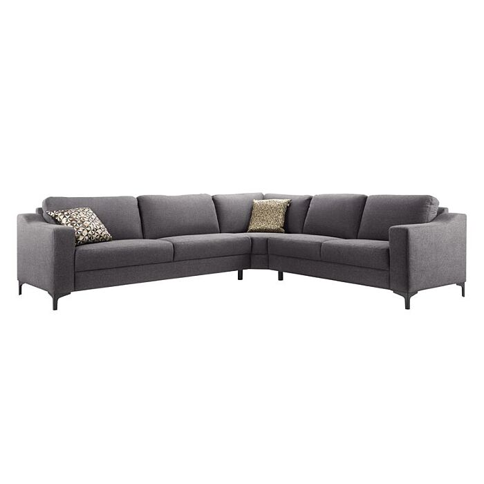 Hoekbank Creon grijs + HR-schuim
