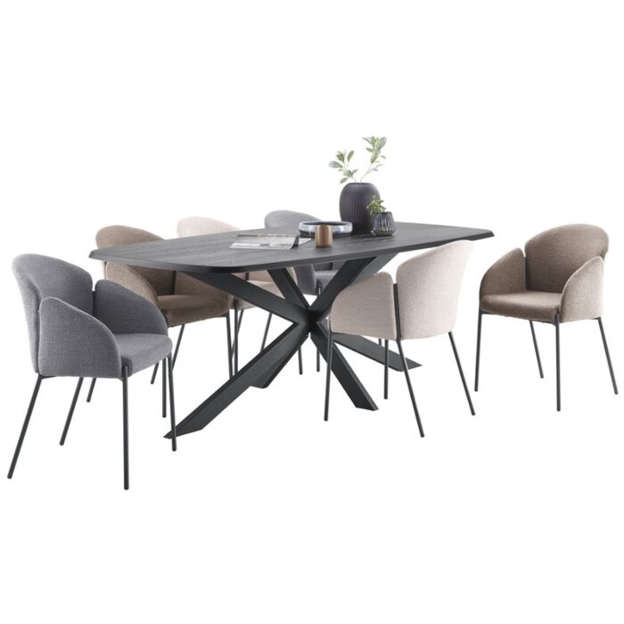 Eettafel tonvormig Walden 220x110cm