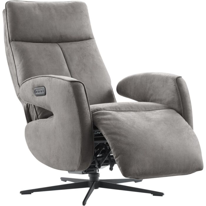 Relaxfauteuil Niland Elektrisch Verstelbaar Grijs
