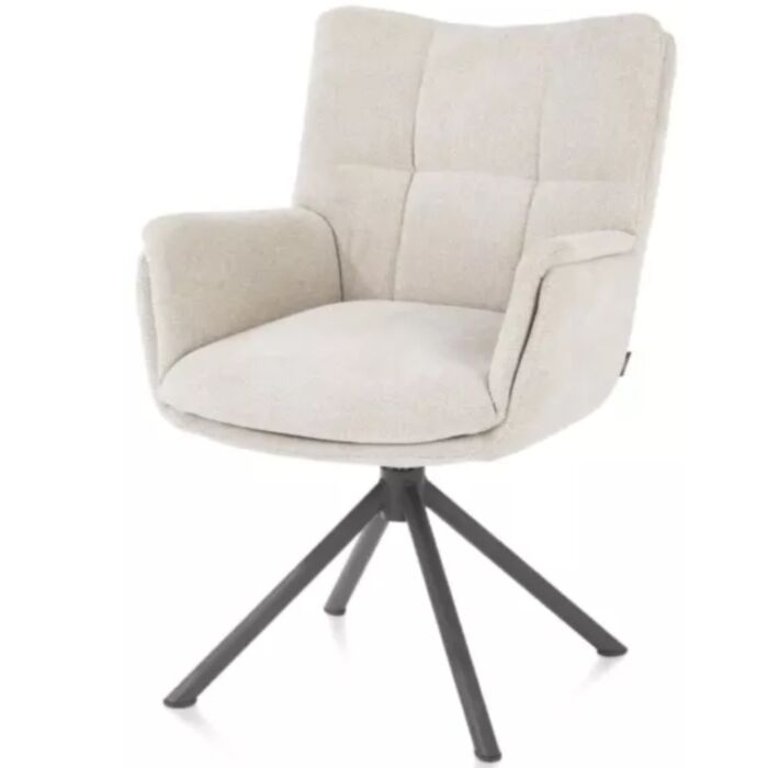 Armstoel Juna Metaal Creme