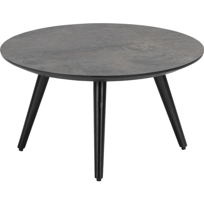 Maze, Salontafel Rond 60 Cm - Hoogte 32 Cm - Antraciet