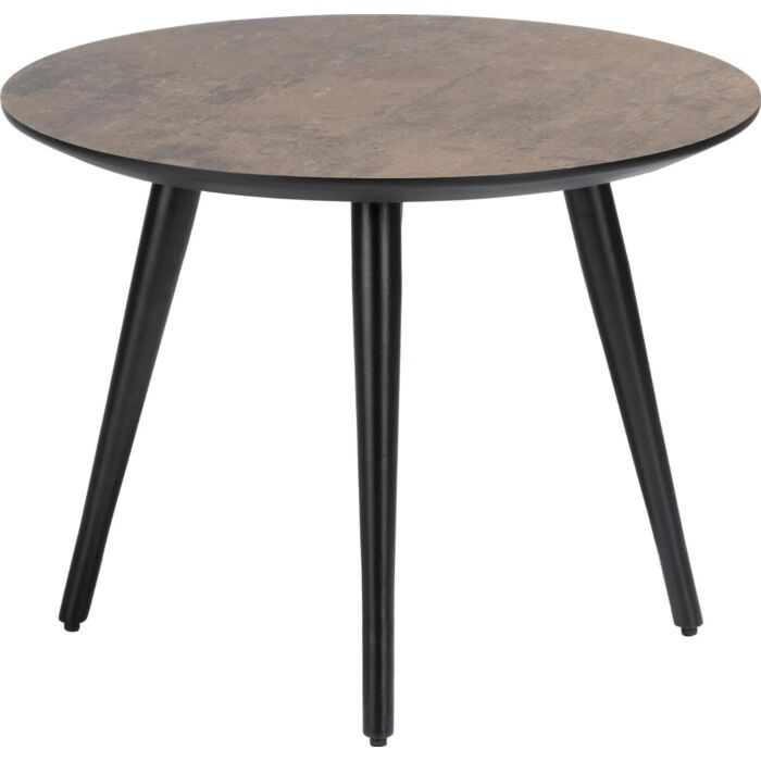 Maze, Salontafel Rond 60 Cm - Hoogte 46 Cm - Roest