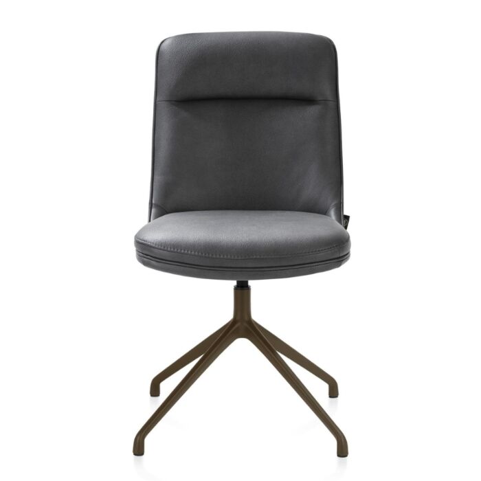 Eetkamerstoel Mateo Draaibaar Steelbrown Pala Antraciet