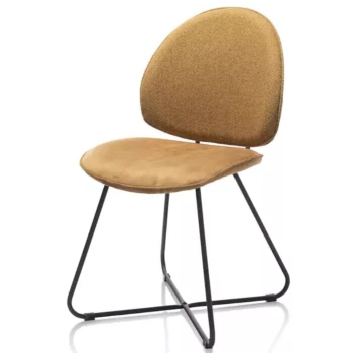 Luna, Eetkamerstoel - Tube Frame (ROB) - Combi Ponti / Calabria - Okergeel