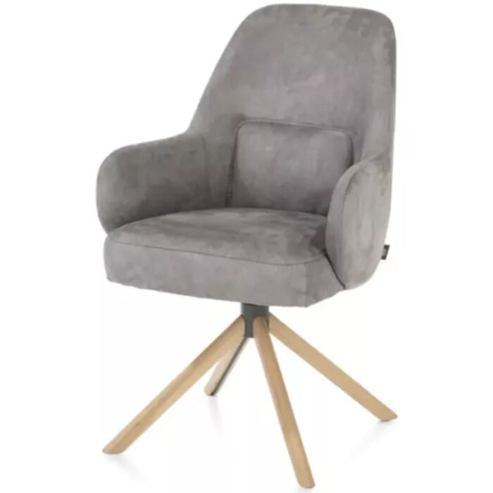 Armstoel Melle Eiken Charcoal