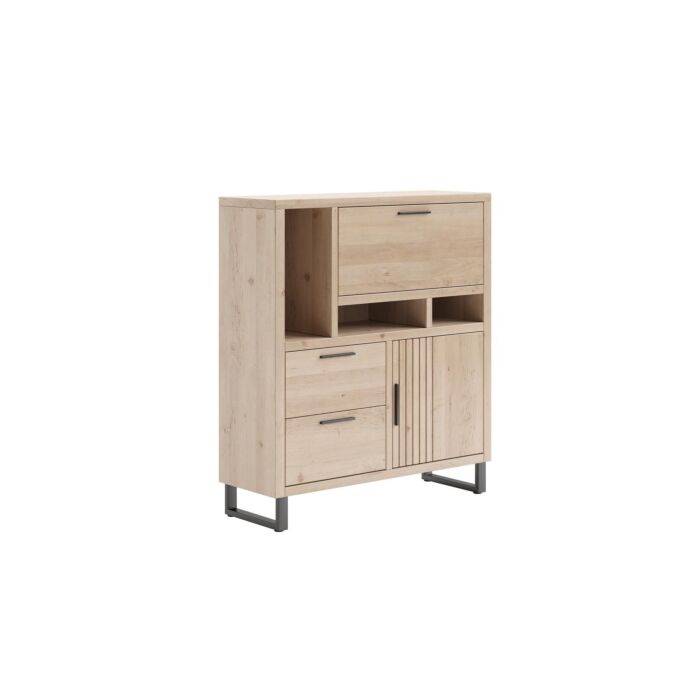 H&H Highboard Pavie 125 Cm (+ LED) 