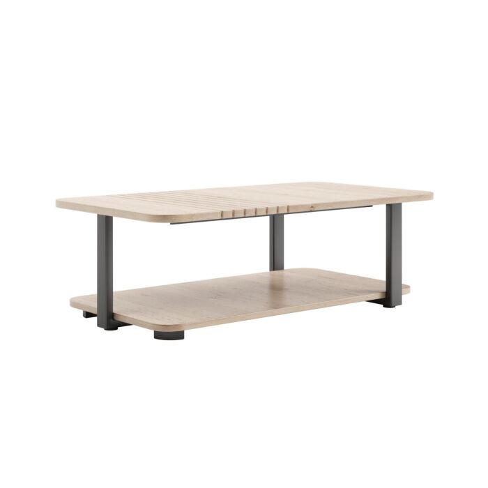 Pavie, Salontafel 110 X 60 Cm + 1-Niche (Knock-Down) - Natural