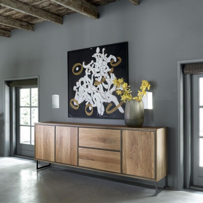Dressoir Trapani 240 Cm - 3-Deuren + 2-Laden