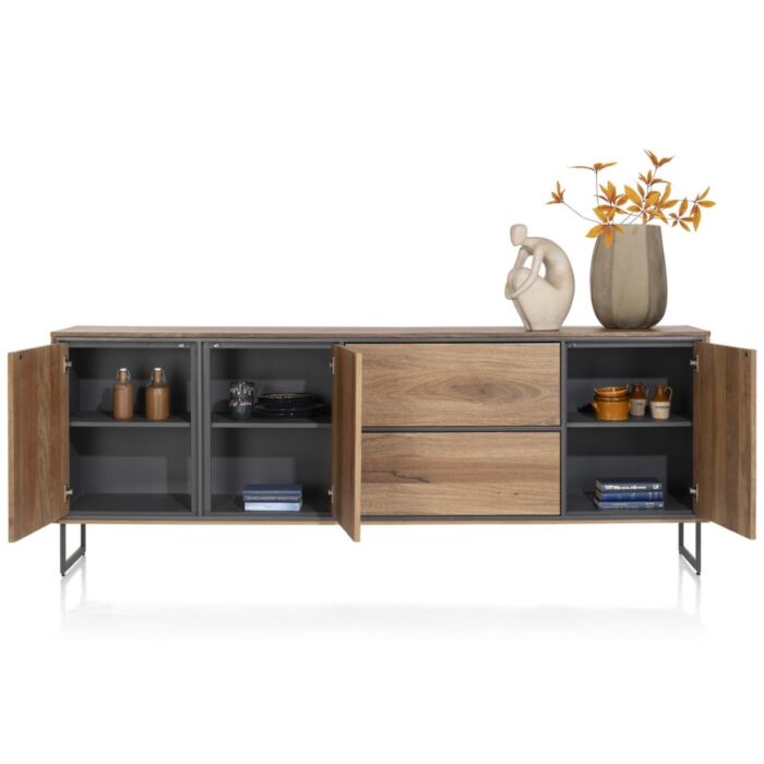 Dressoir Trapani 240 Cm - 3-Deuren + 2-Laden