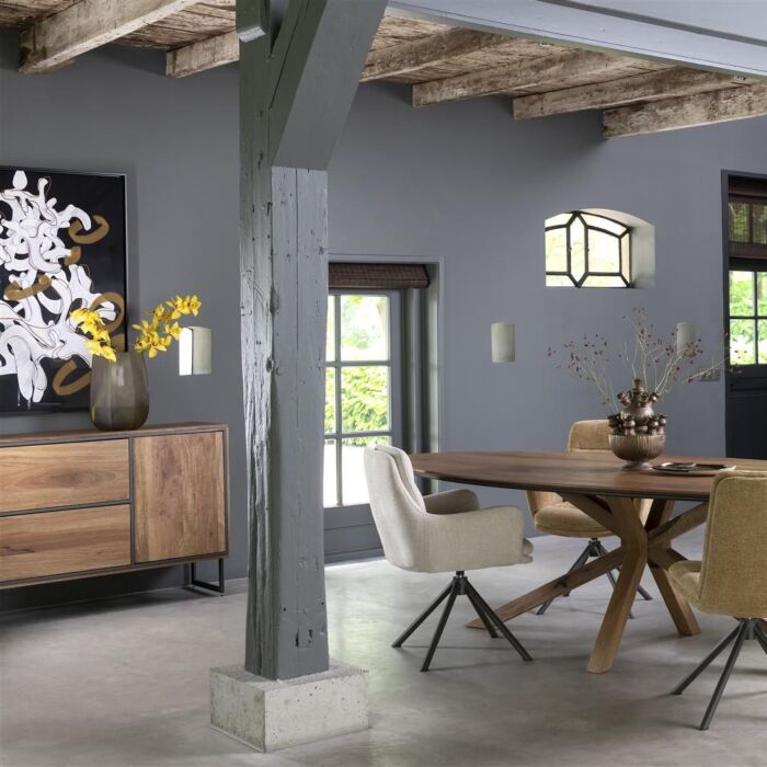 Dressoir Trapani 240 Cm - 3-Deuren + 2-Laden