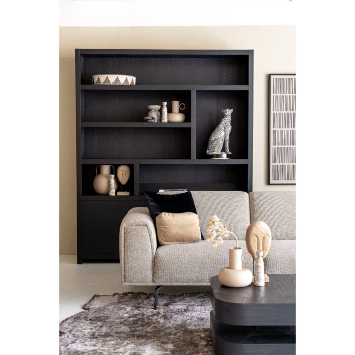 Boekenkast Tertfort Zwart 180cm
