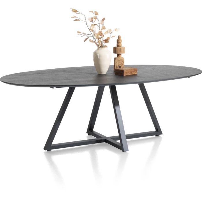 Ridgefield, Eetkamertafel Ellips 240 X 120 Cm - Castle Antraciet