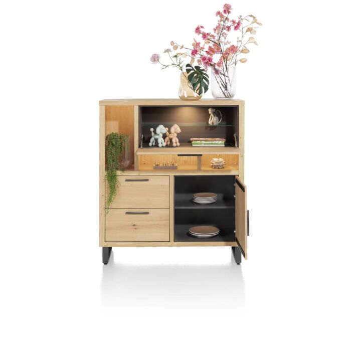 H&H Highboard Pavie 125 Cm (+ LED) 