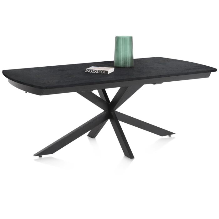 Pavalon, Uitschuiftafel 200 (+ 78) X 100 Cm - Antraciet