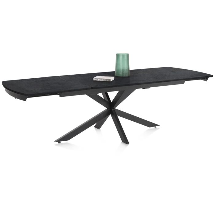 Pavalon, Uitschuiftafel 200 (+ 78) X 100 Cm - Antraciet
