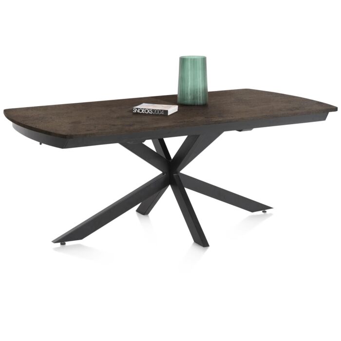 Pavalon, Uitschuiftafel 200 (+ 78) X 100 Cm - Roest