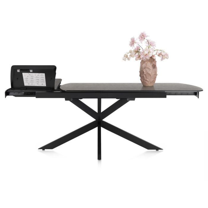 Uitschuiftafel Pavalon 140 (+ 50) X 100 Cm - Antraciet