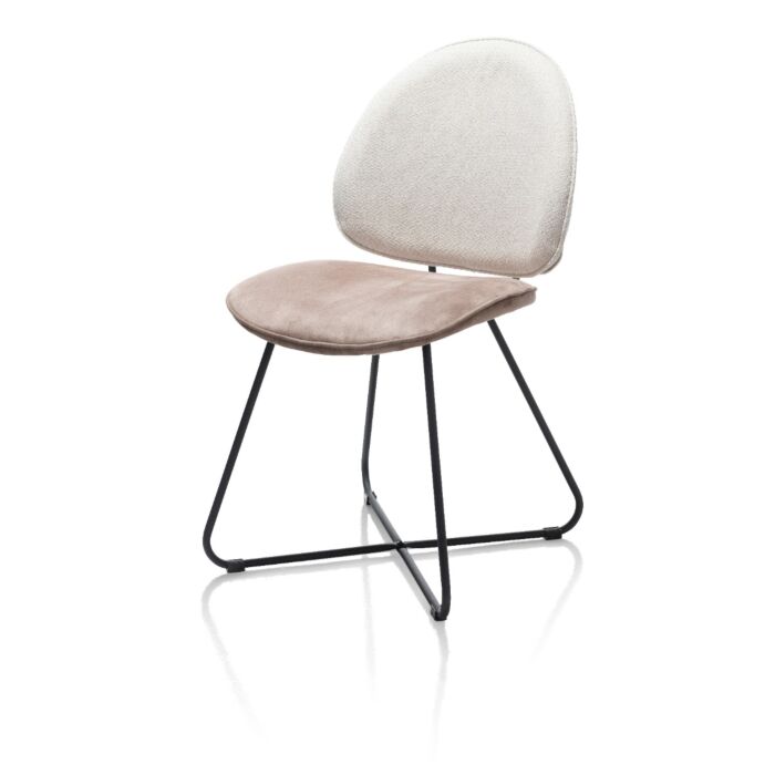 Luna, Eetkamerstoel - Tube Frame (ROB) - Combi Ponti / Calabria - Creme