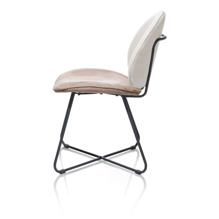 Luna, Eetkamerstoel - Tube Frame (ROB) - Combi Ponti / Calabria - Creme