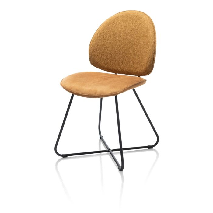 Luna, Eetkamerstoel - Tube Frame (ROB) - Combi Ponti / Calabria - Okergeel