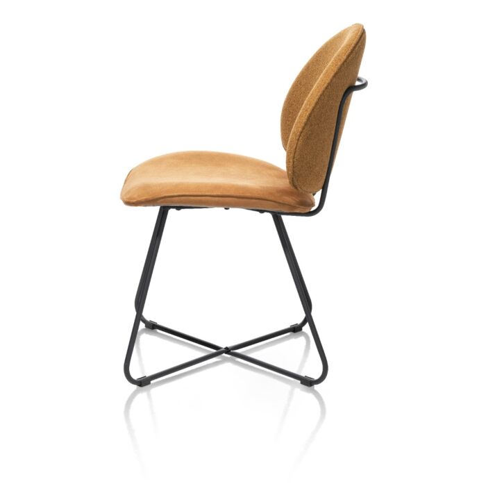 Luna, Eetkamerstoel - Tube Frame (ROB) - Combi Ponti / Calabria - Okergeel