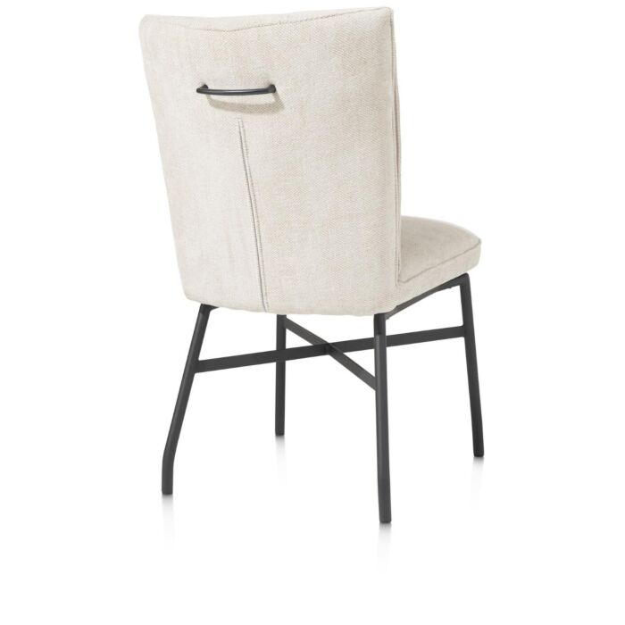 Eden, Eetkamerstoel - Metalen Frame - Pocket - Livigno Crème Met Accent In Calabria Crème