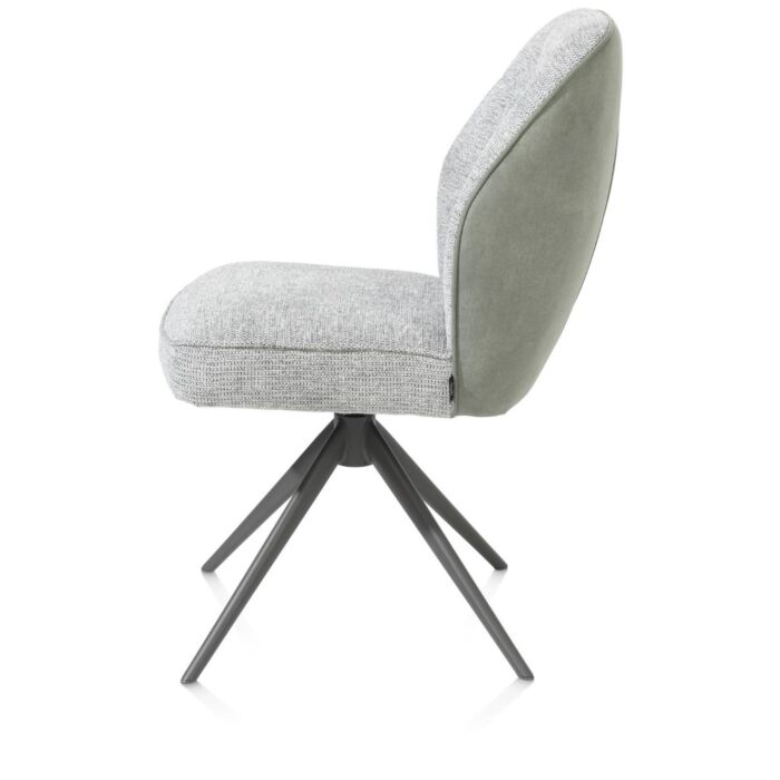 Bell, Eetkamerstoel - Graphiet Frame - Draaibaar - Pocket - Combi Calabria / Vada - Olijf