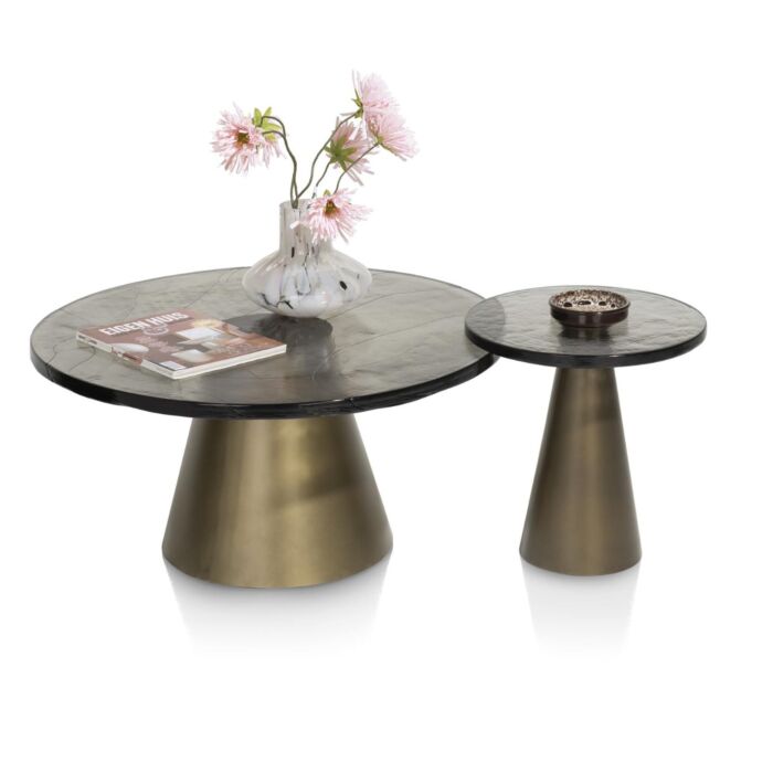 Eloy, Salontafel 81 X 81 Cm - Glazen Blad