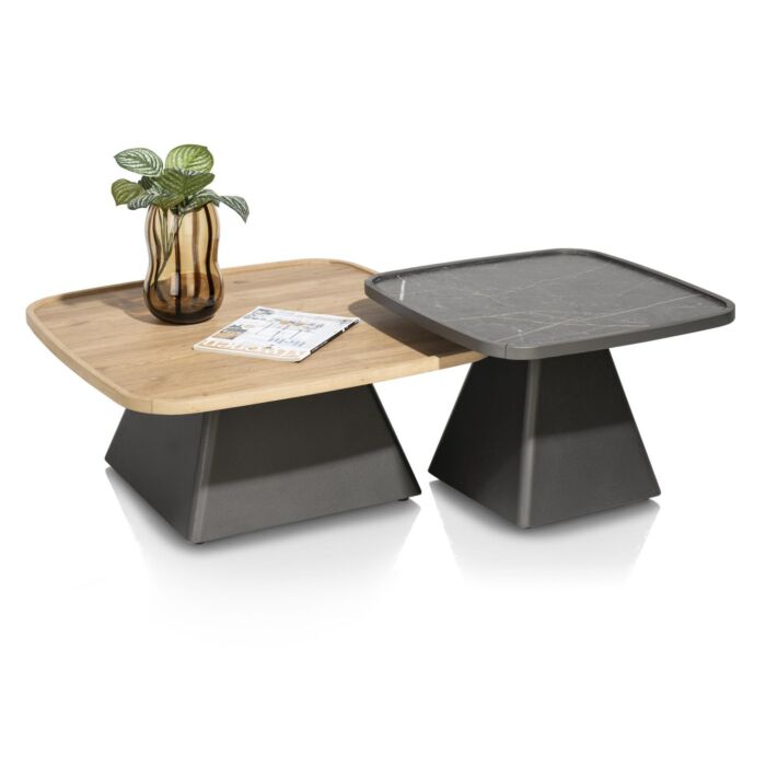 Oskar, Salontafel 60 X 60 Cm - HPL - Onyx