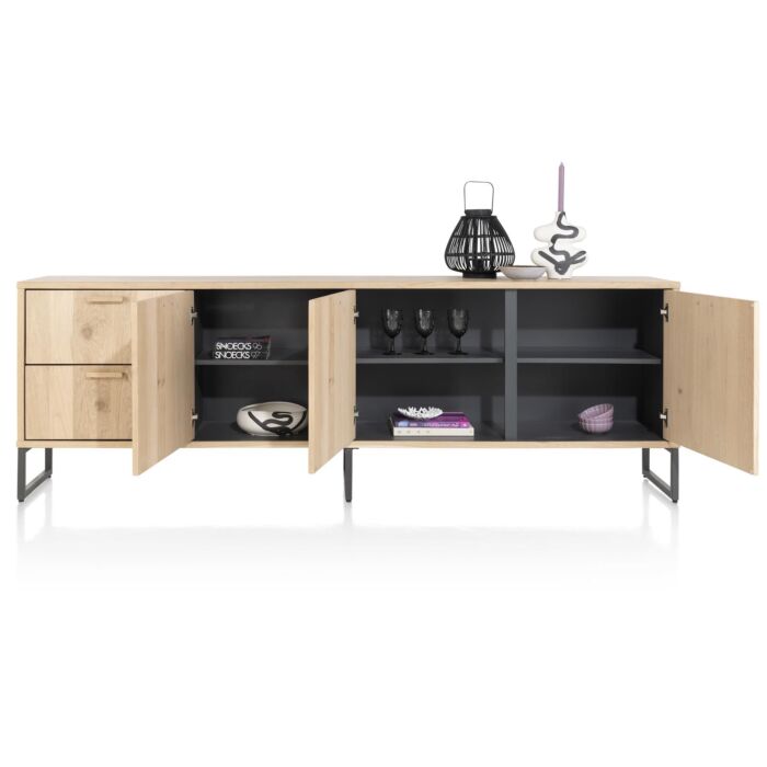 Castello, Dressoir 240 Cm - 3-Deuren + 2-Laden