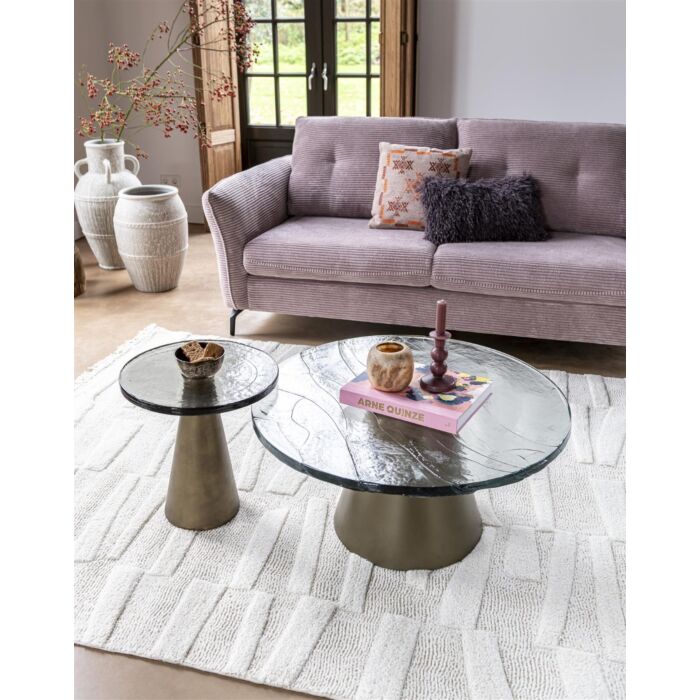 Eloy, Salontafel 81 X 81 Cm - Glazen Blad