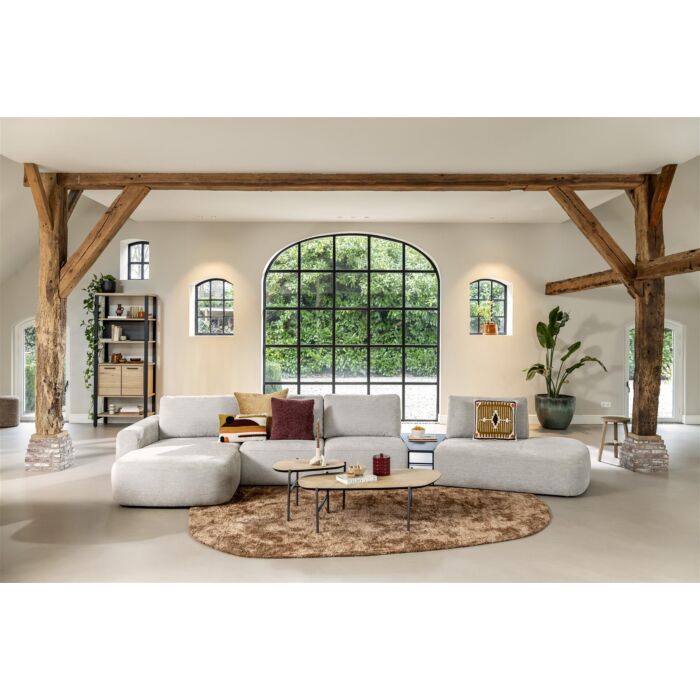 Hendrik, Set Van 2 Salontafels 63 X 120 Cm / 62 X 44 Cm - Fishbone - Natural