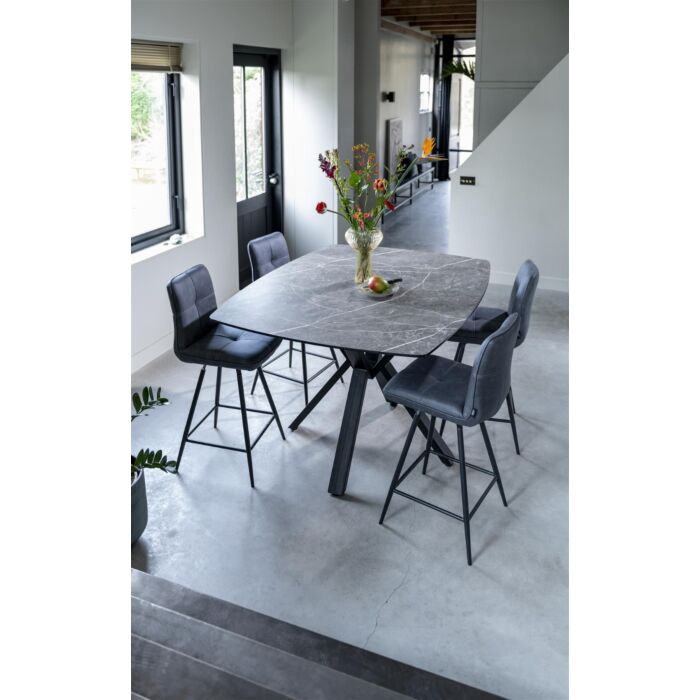 Palace, Bartafel 180 X 110 Cm - Centrale Poot (Hoogte: 92 Cm) - Lichtgrijs