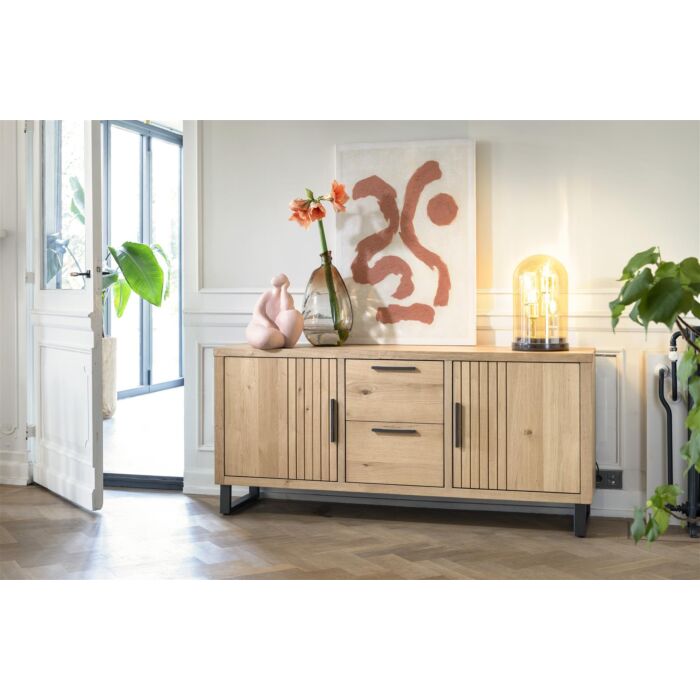 Pavie, Dressoir 175 Cm - 2-Deuren + 2-Laden - Natural