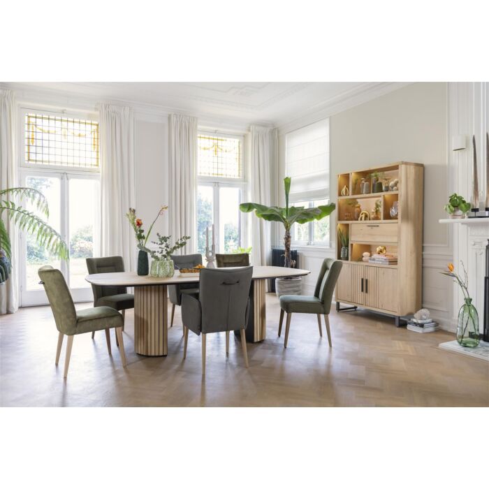 Pavie, Eetkamertafel Ovaal 180 X 120 Cm (Houten Poot) - Natural