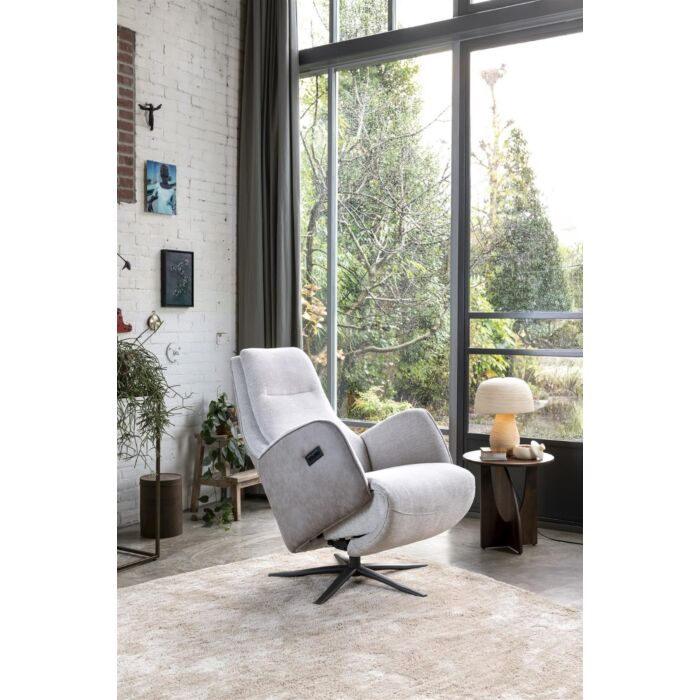 Relaxfauteuil Felino Kiezel met Accu