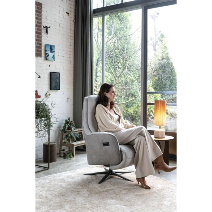 Relaxfauteuil Felino Kiezel met Accu
