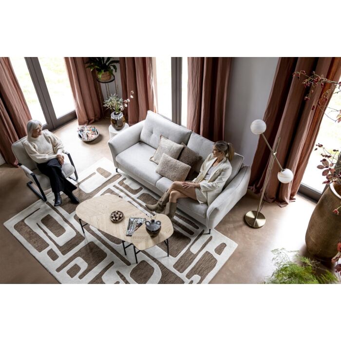 Hendrik, Set Van 2 Salontafels 63 X 120 Cm / 62 X 44 Cm - Fishbone - Natural