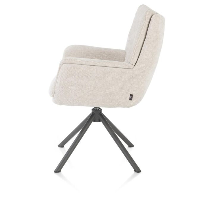 Armstoel Juna Metaal Creme