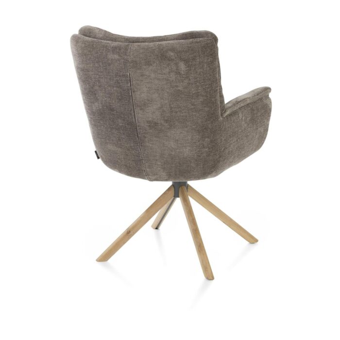 Armstoel Juna Eiken Bruin