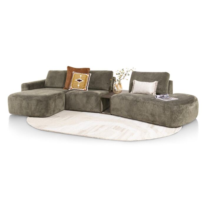 H&H Hoekbank Murcia Longchair Links 3 Zonder Arm