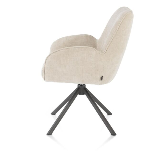 Armstoel Riley Stof Metaal (Relax)