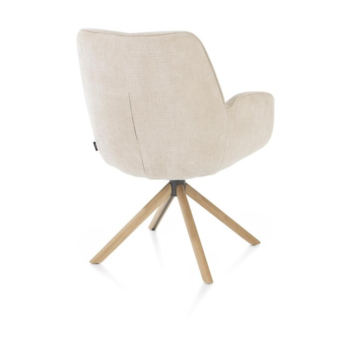 Armstoel Riley Stof Creme