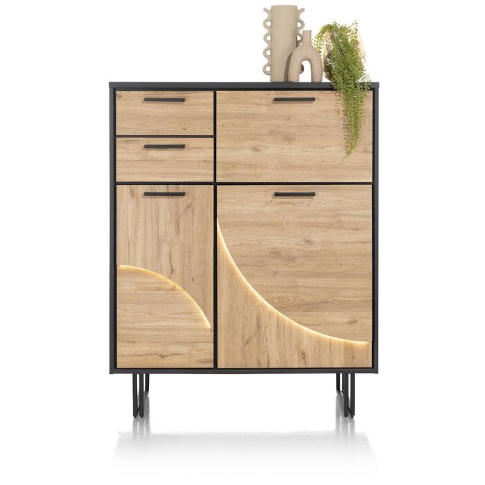 H&H Highboard Avalon Highboard 120 Cm Natural