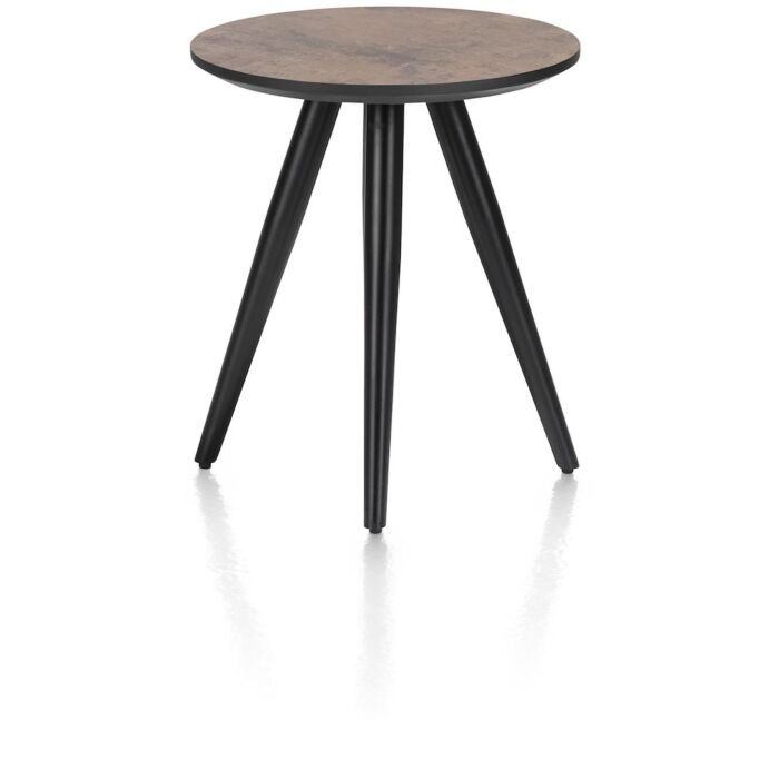 Maze, Salontafel Rond 40 Cm - Hoogte 46 Cm - Roest