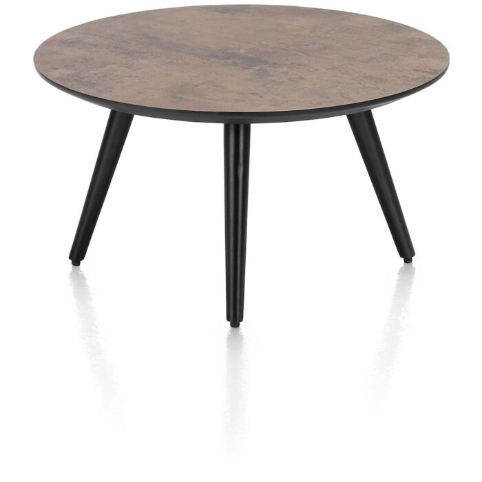Maze, Salontafel Rond 60 Cm - Hoogte 32 Cm - Roest
