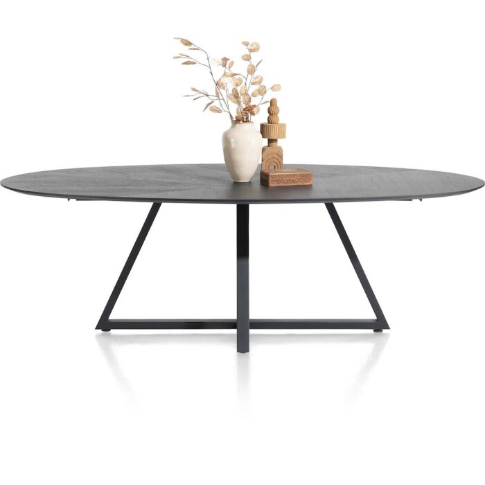 Ridgefield, Eetkamertafel Ellips 210 X 120 Cm - Castle Antraciet