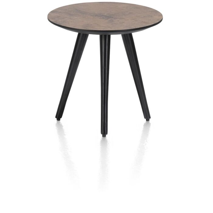 Maze, Salontafel Rond 40 Cm - Hoogte 39 Cm - Roest